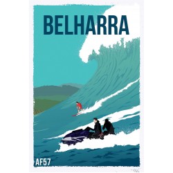 AF57- Lot de 5 Affiches vague Belharra
